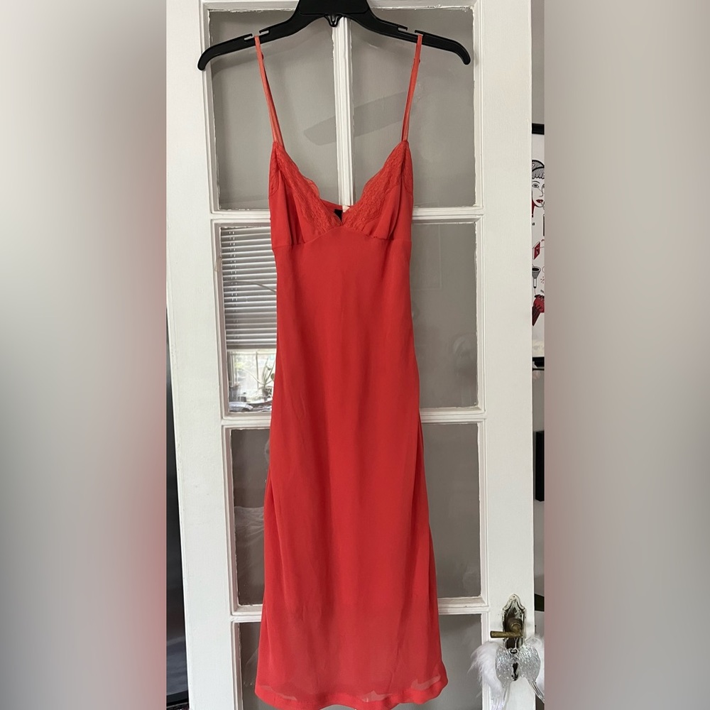 Old H&M coral slip dress